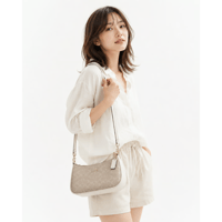 🎀コーチ COACH　テリ ショルダー バッグ・シグネチャー キャンバス　CV933 IMXDM