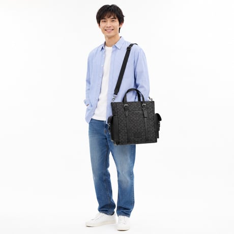 ✨コーチ COACH　スプリント トート・シグネチャー ジャカード　CR325 SVO1U