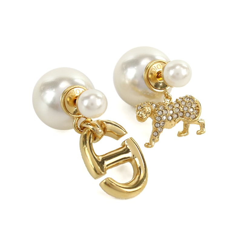 ディオール Christian Dior パール ピアス CDモチーフE2411 ディオール Christian Dior パール ピアス CDモチーフE2411