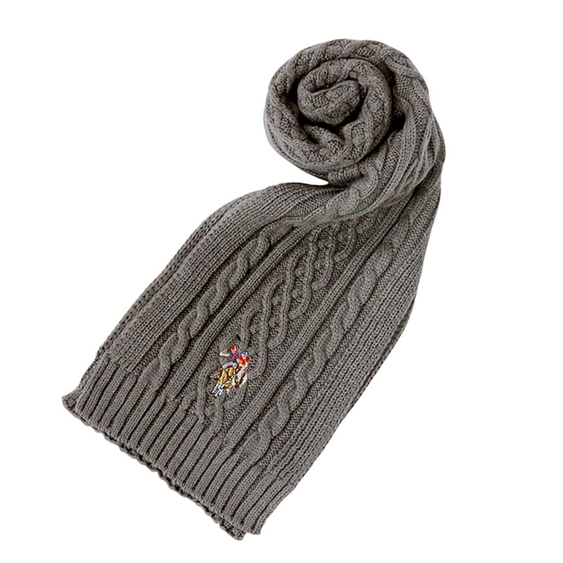 ユーエスポロ アッスン マフラー 447160-CHACOAL ユーエスポロ アッスン U.S.POLO ASSN マフラー 447160-CHACOAL レ