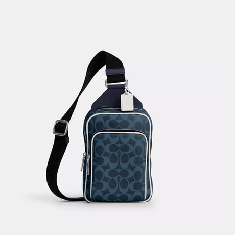 ✨コーチ COACH　レーサー スリング パック・シグネチャー キャンバス　CET96 SVN2E