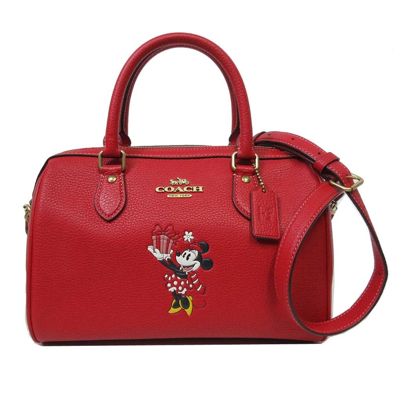 COACH コーチ ディズニー コラボ ボストンバッグ ローアンサンチェル