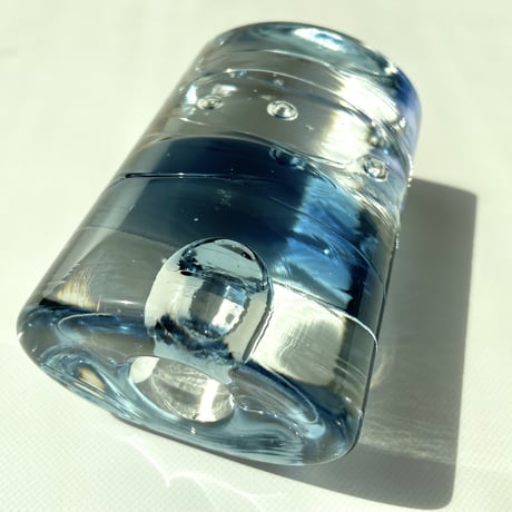 iittala Timo Sarpaneva Arktia / 淡いブルー オーバル キャンドルスタンド / ティモ・サルパネヴァ