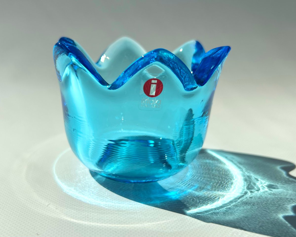 iittala Jorma Vennola Tulip ライトブルー Lサイズ キャンドルホル