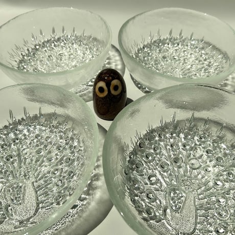 Humppila Riikinkukko ボウル Raija Luoto クジャク D