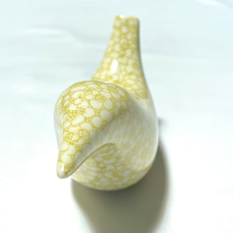 Heini Riitahuhta アラビア TITI-TYY 鳥 鳥笛 ライムグリーン 小花柄