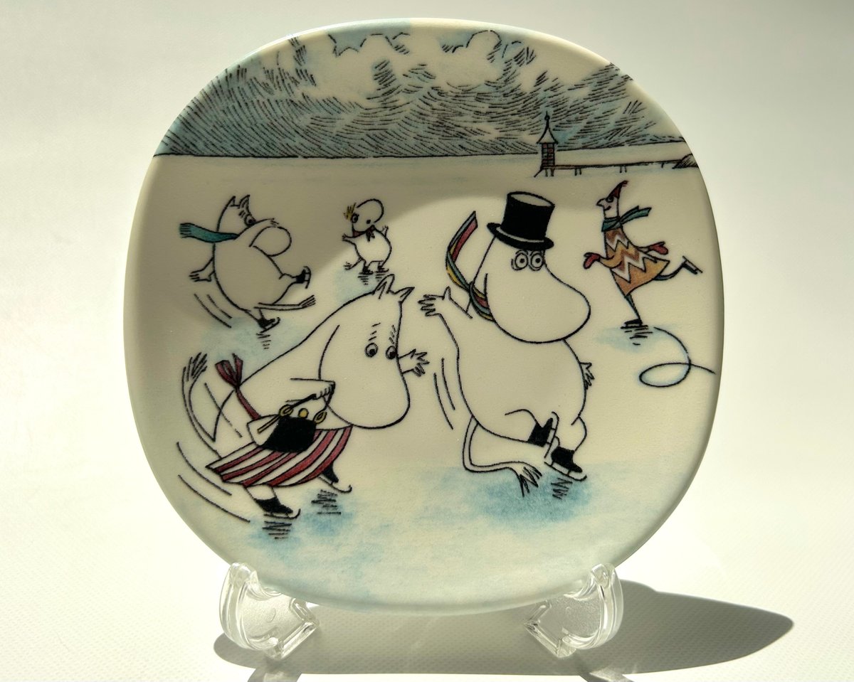 ARABIA ムーミン ウォールプレート On Slippery Ice アラビア | Kir