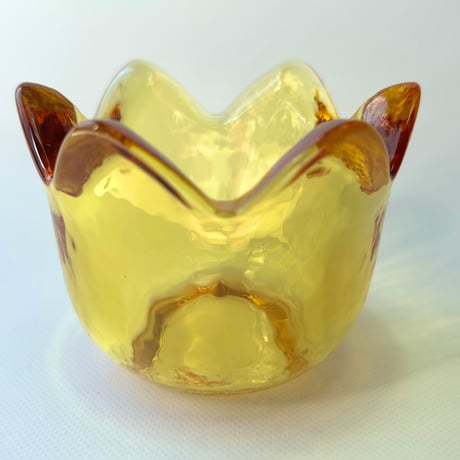 iittala Jorma Vennola Tulip イエロー  Lサイズ キャンドルホルダー / イッタラ ヨルマ・ヴェンノラ