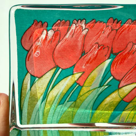 iittala イッタラ Heljä Liukko-Sundström チューリップ ガラスカード 小サイズ