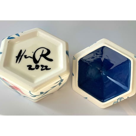 A様 ご予約品 Heini Riitahuhta バードモチーフ ヘキサゴンジャー 送料込