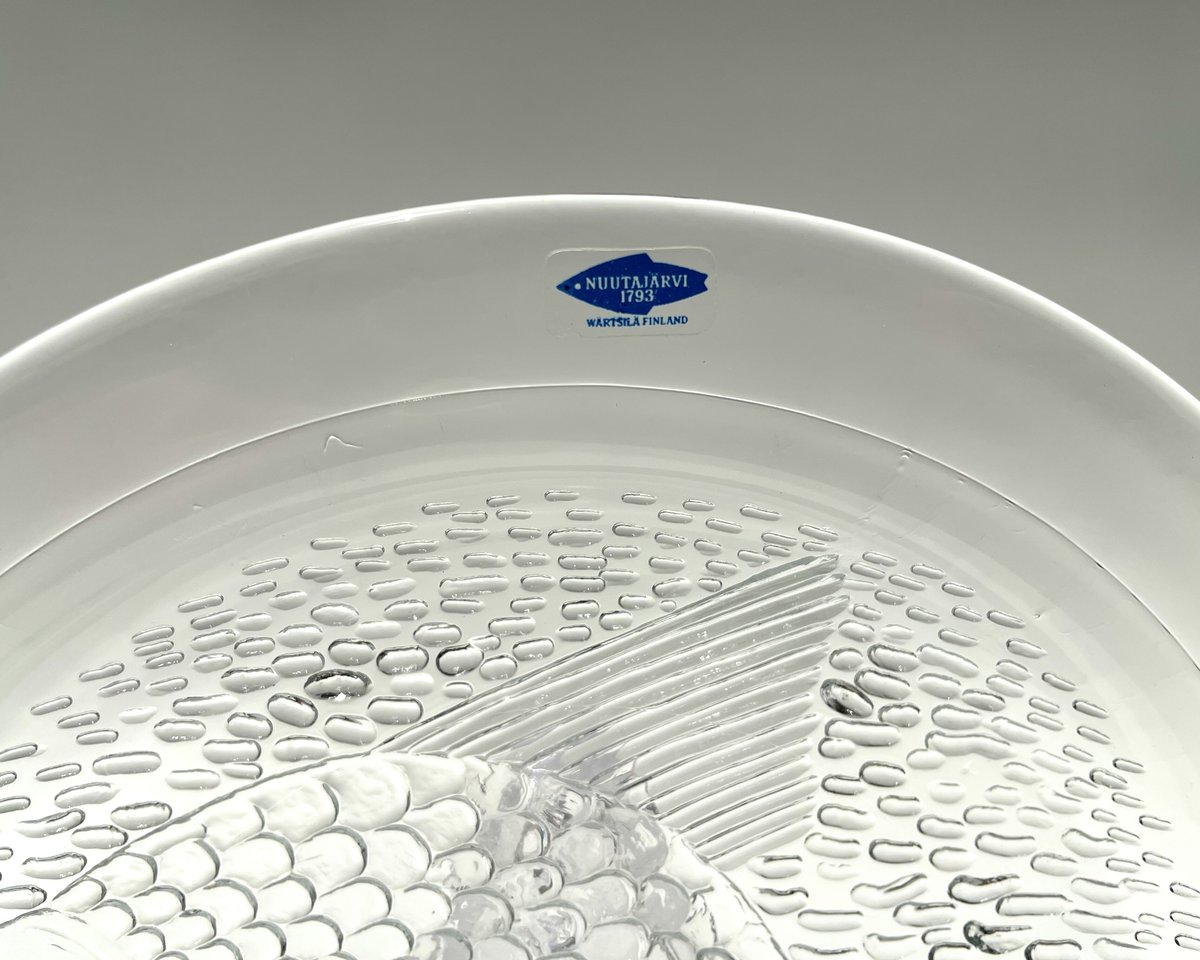 Nuutajarvi ヌータヤルヴィ Inkeri Toikka Ahti 26cmプレート