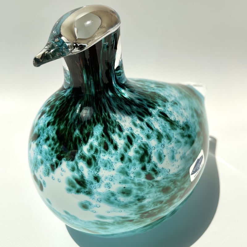 Oiva Toikka 1983 Green bird Nuutajarvi オイバ・トイッカ