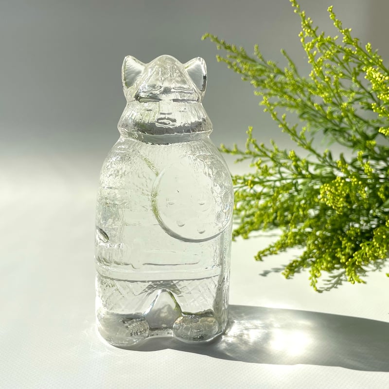 Lindshammar バイキング Christer Sjogren ガラスのオブジェ Vi