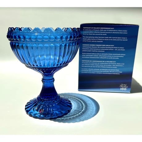 iittala×marimekko マリボウル 箱付 Suomi Finland 100 / 大サイズ  ウルトラマリンブルー