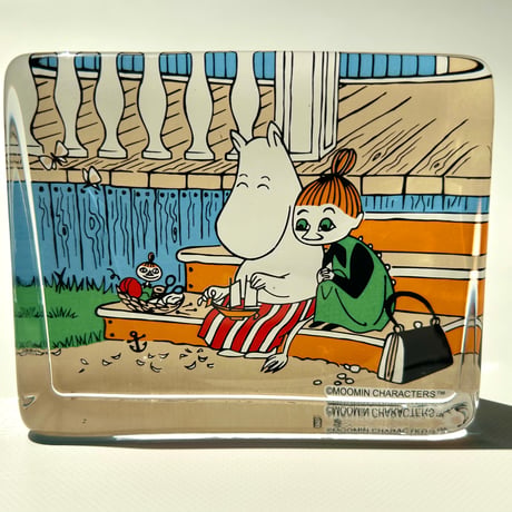 Iittala イッタラ ムーミンママ ガラスカード "Muumimamma ja kaarnalaiva”  ミムラ姉さん ミイ