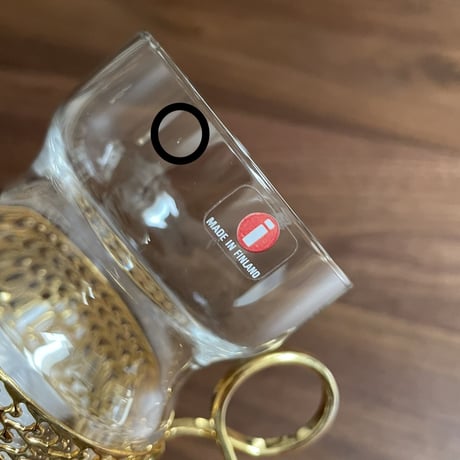 iittala Tsaikka Timo Sarpaneva 24Karaatti（ゴールド） グラス②