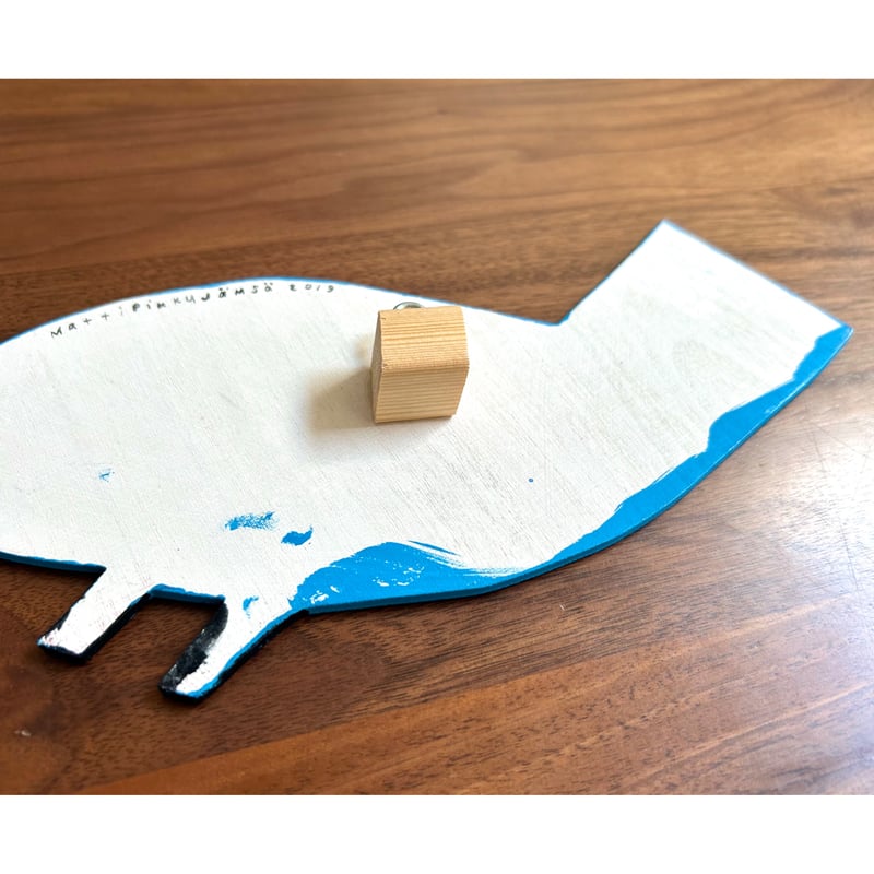 最終価格。マッティ　ピックヤムサ　原画　額入り マッティピックヤムサ プライウッド アート 壁掛け 北欧 ⑧の