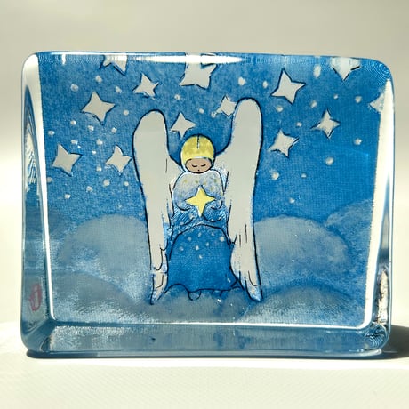 Heljä Liukko-Sundström iittala 天使 ガラスカード AJATUKSISSA ENKELIN 天使の祈り