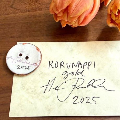 Heini Riitahuhta  Koru Nappi 中サイズ ゴールド③ / ヘイニ・リータフフタ コルナッピ