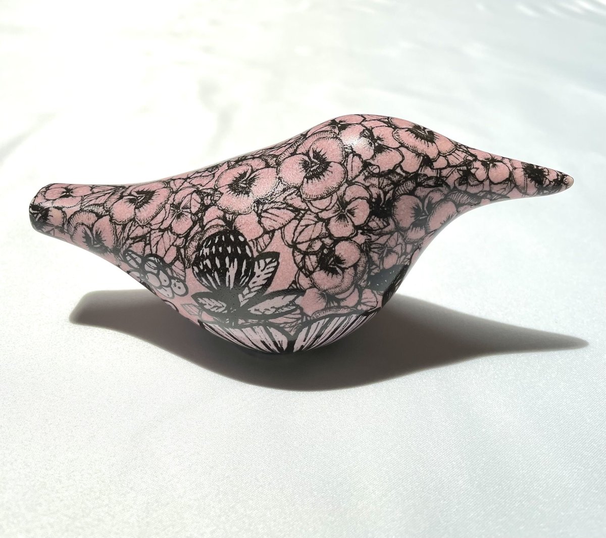 ARABIA - 【専用】ヘイニ・リータフフタ　Titi-tyy /ティティ・トゥー（鳥笛） Heini Riitahuhta アラビア TITI-TYY 鳥 鳥笛 ピンク 花柄 | Ki