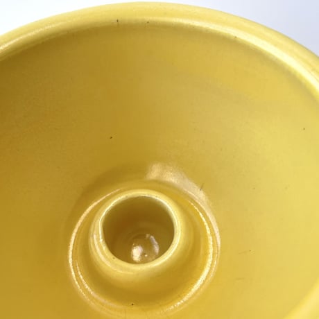Kupittaan Savi 陶器製 キャンドルホルダー イエロー