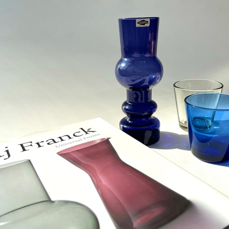 Nuutajarvi Kaj Franck バイオレット青紫 ベース カイ・フランク