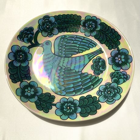 アラビア Birger Kaipiainen 極楽鳥 オーバルプレート  カイピアイネン Paratiisilintu 鳥 Arabia ① 1970s ヴィンテージ