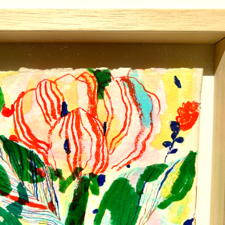 Matti Pikkujämsä アート 花 Mustekukka 額付 送料込