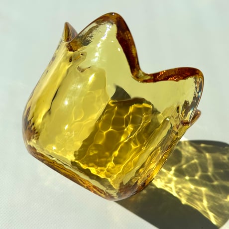 iittala Jorma Vennola Tulip イエロー  Lサイズ キャンドルホルダー / イッタラ ヨルマ・ヴェンノラ