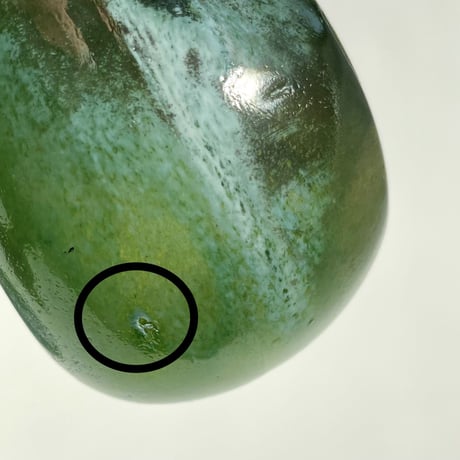 ヌータヤルヴィ  Pilvi キャンドルホルダー グリーン ラスター多め