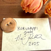 Heini Riitahuhta  Koru Nappi 中サイズ ゴールド③ / ヘイニ・リータフフタ コルナッピ