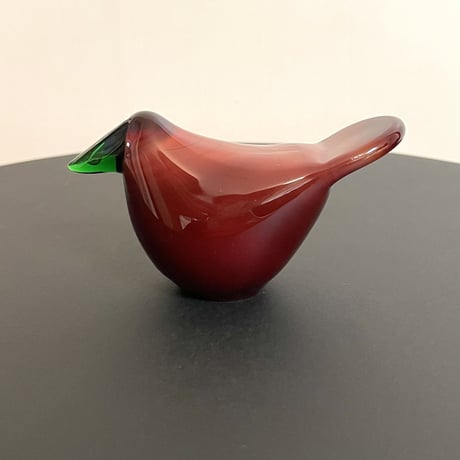 オイバトイッカ vintage Sieppo 70年代 dark red Oiva Toikka nuutajarvi