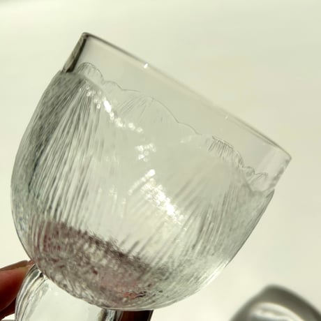 Nuutajarvi Oiva Toikka Pioni ワイングラス ① オイバ・トイッカ
