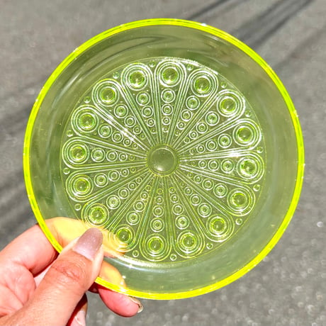 Riihimaen Lasi / リーヒマエン・ラシ Nanny Still Riikinkukko イエロー プレート