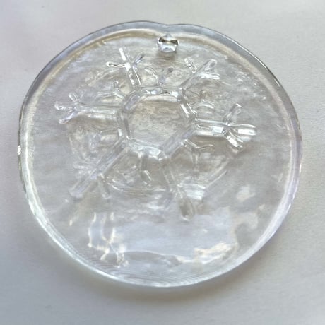 ヌータヤルヴィ ガラス製 雪の結晶 クリスマスオーナメント Nuutajarvi