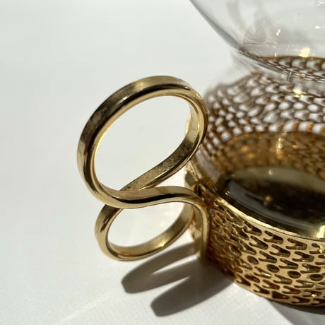iittala Tsaikka Timo Sarpaneva 24Karaatti（ゴールド） キャンドルホルダー 大サイズ