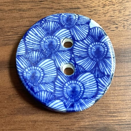 Heini Riitahuhta  Koru Nappi 花柄① ブルー