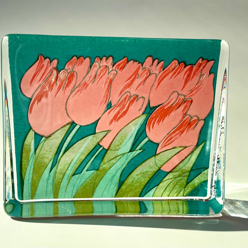 イッタラ Helja Liukko-Sundström ガラスカード Tulppaanit