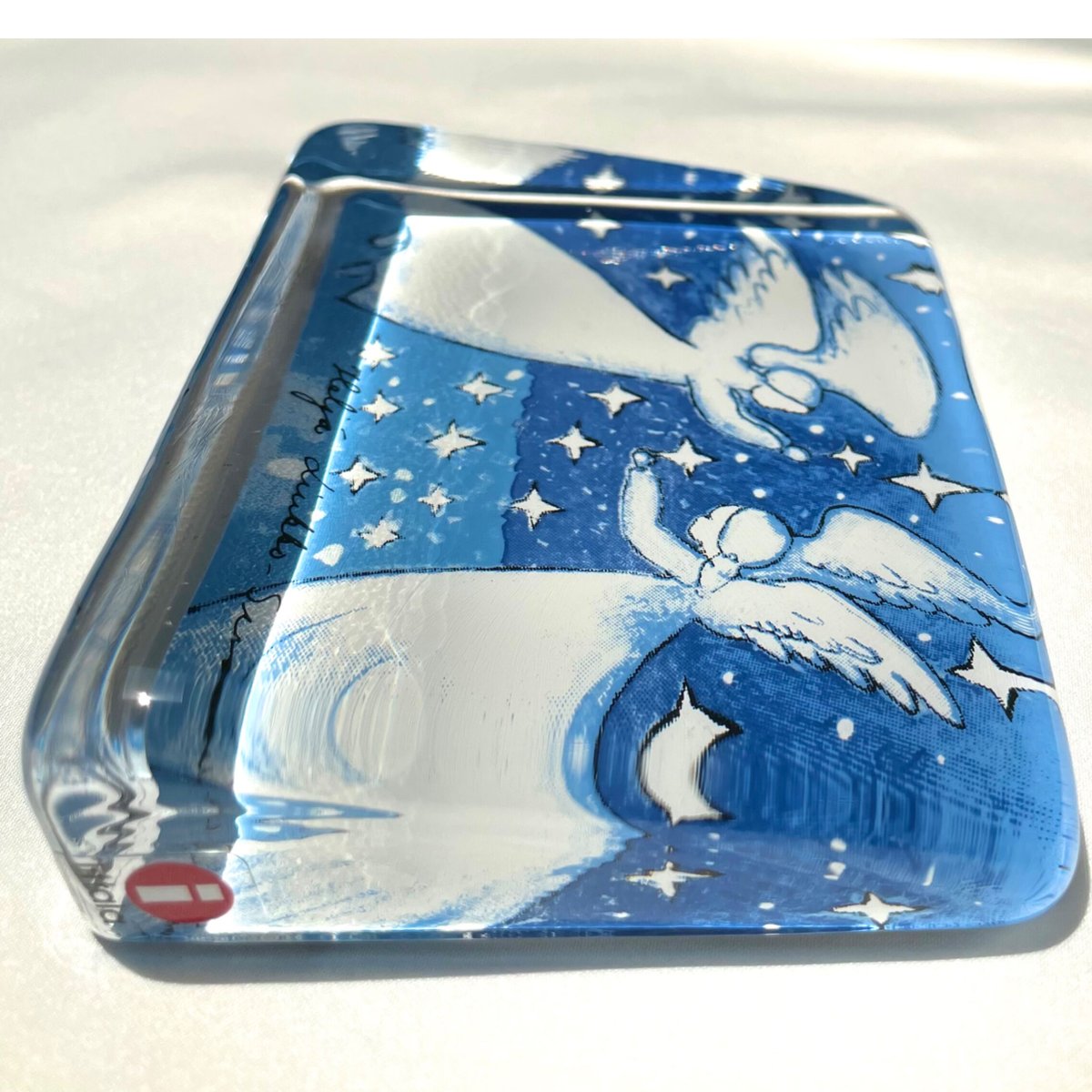  Helja Design ガラスカード(3人の天使/Ｌサイズ) iittala Helja Design ガラスカード(3人の天使/Lサイズ) - 工芸