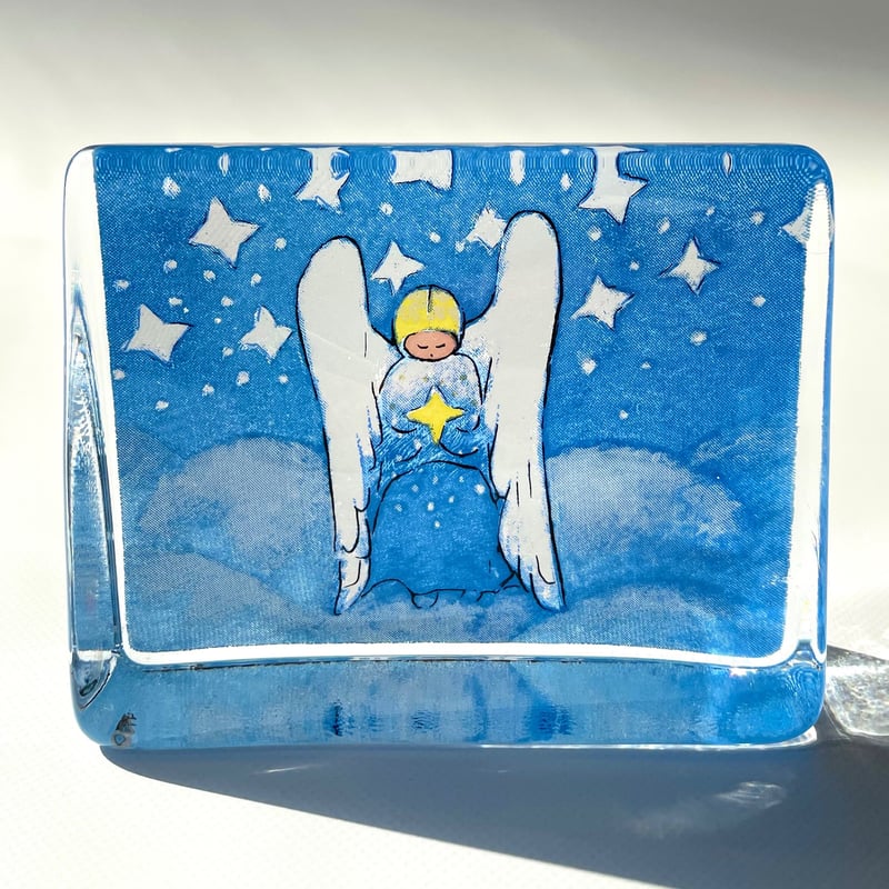 /イッタラ ガラスカード 天使 ヘルヤ イッタラ Helja Liukko-Sundstrom 天使 祈り iittala ガラスカ