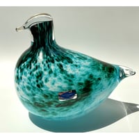 Oiva Toikka 1983 Green bird Nuutajarvi オイバ・トイッカ 送料込