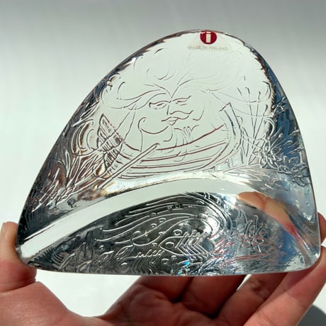iittala Valto Kokko ヴァルト・コッコ Onnelliset ガラスオブジェ