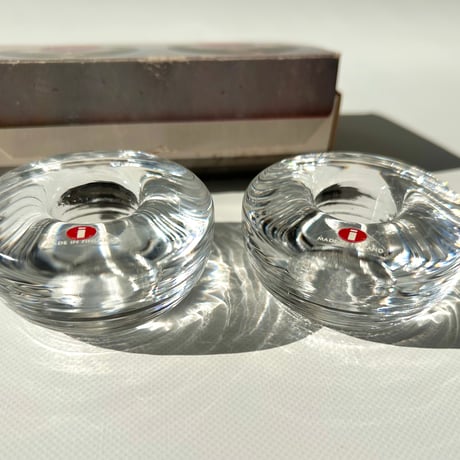 iittala Tapio Wirkkala  Maaru キャンドルホルダー 小サイズ 2個セット 箱付  / イッタラ タピオ・ヴィルカラ