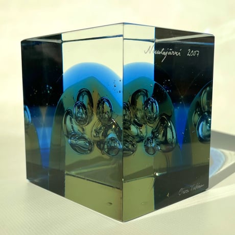 Nuutajarvi Oiva Toikka 2007 Cube オイバ・トイッカ 送料込