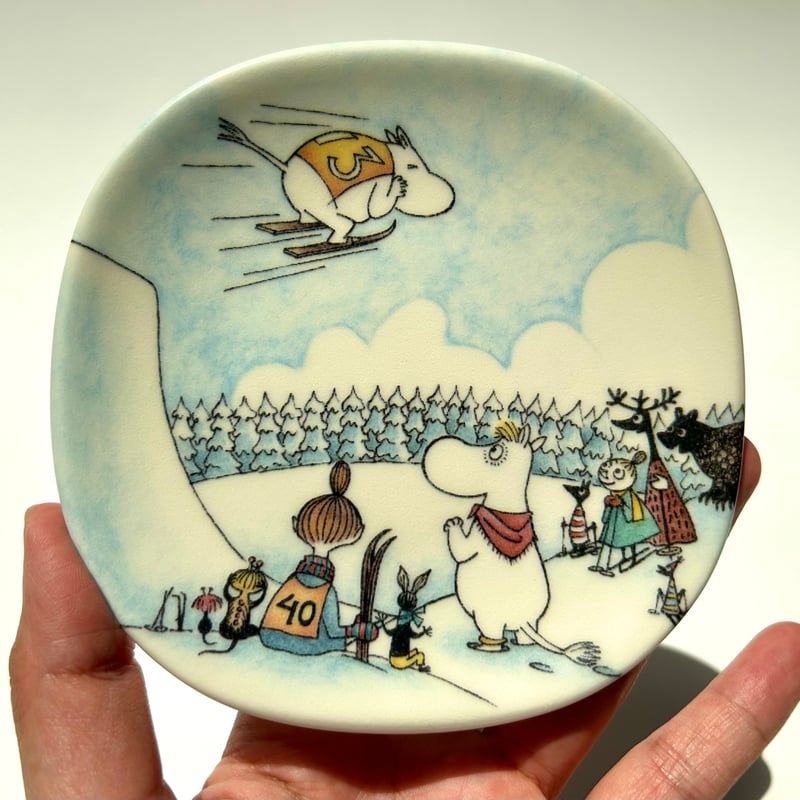 ARABIA アラビア ムーミン 八角形 ウォールプレート 5/6 未使用 楽天