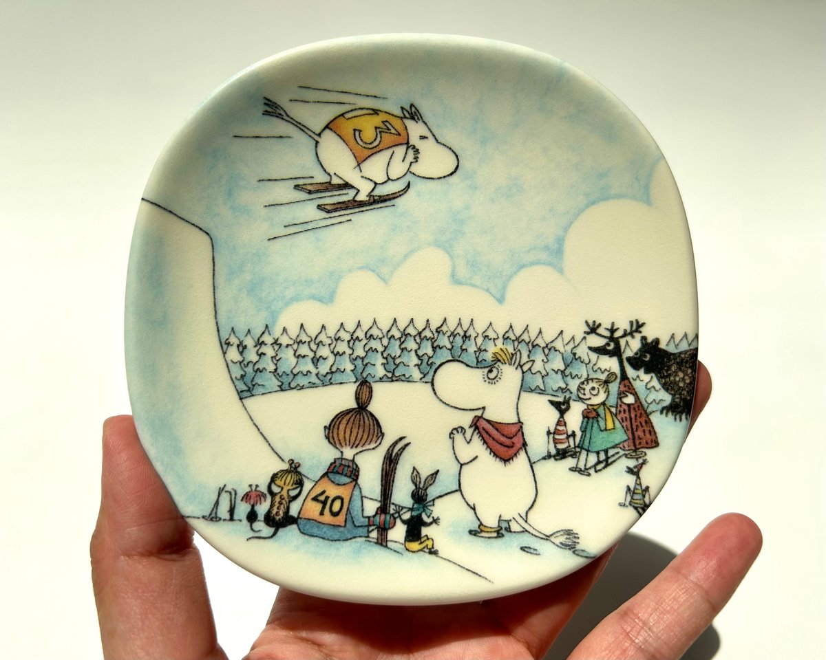 ARABIA ムーミン ウォールプレート Jump Slope アラビア | Kirsikkapuu