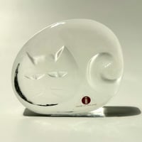 iittala Jorma Vennola ネコ ガラスのオブジェ / ペーパーウェイト /