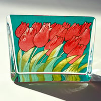 iittala イッタラ Heljä Liukko-Sundström チューリップ ガラスカード 小サイズ