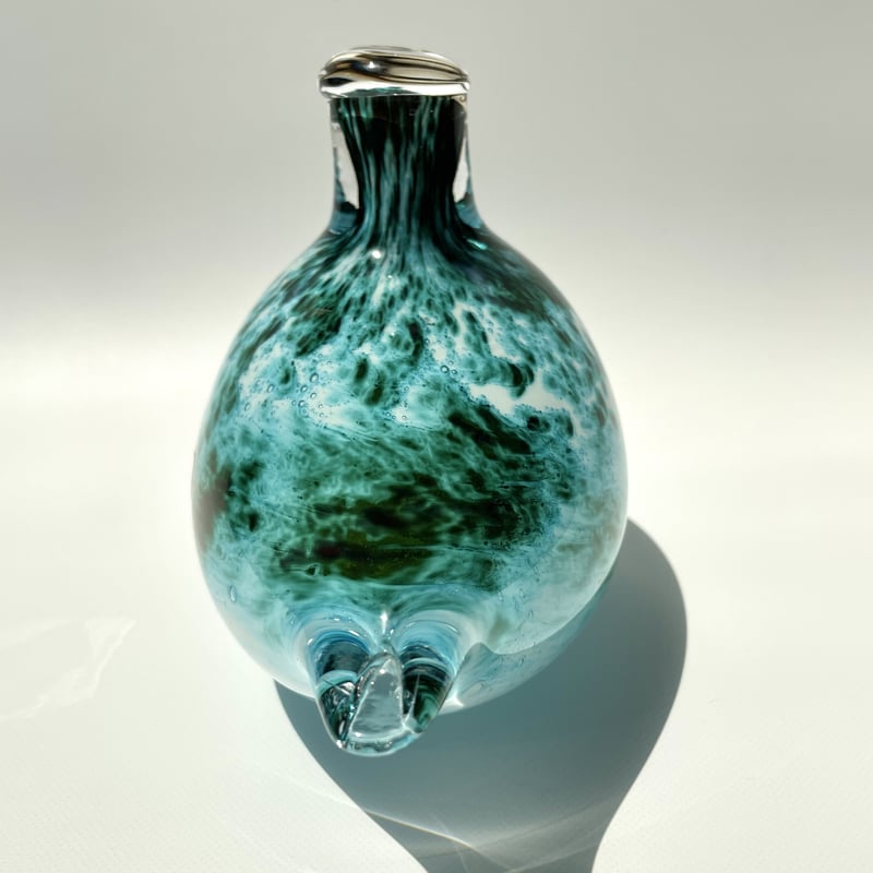 Oiva Toikka 1983 Green bird Nuutajarvi オイバ・トイッカ