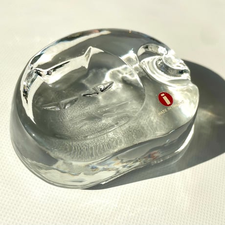 iittala Jorma Vennola ネコ ガラスのオブジェ ヨルマ・ヴェンノラ